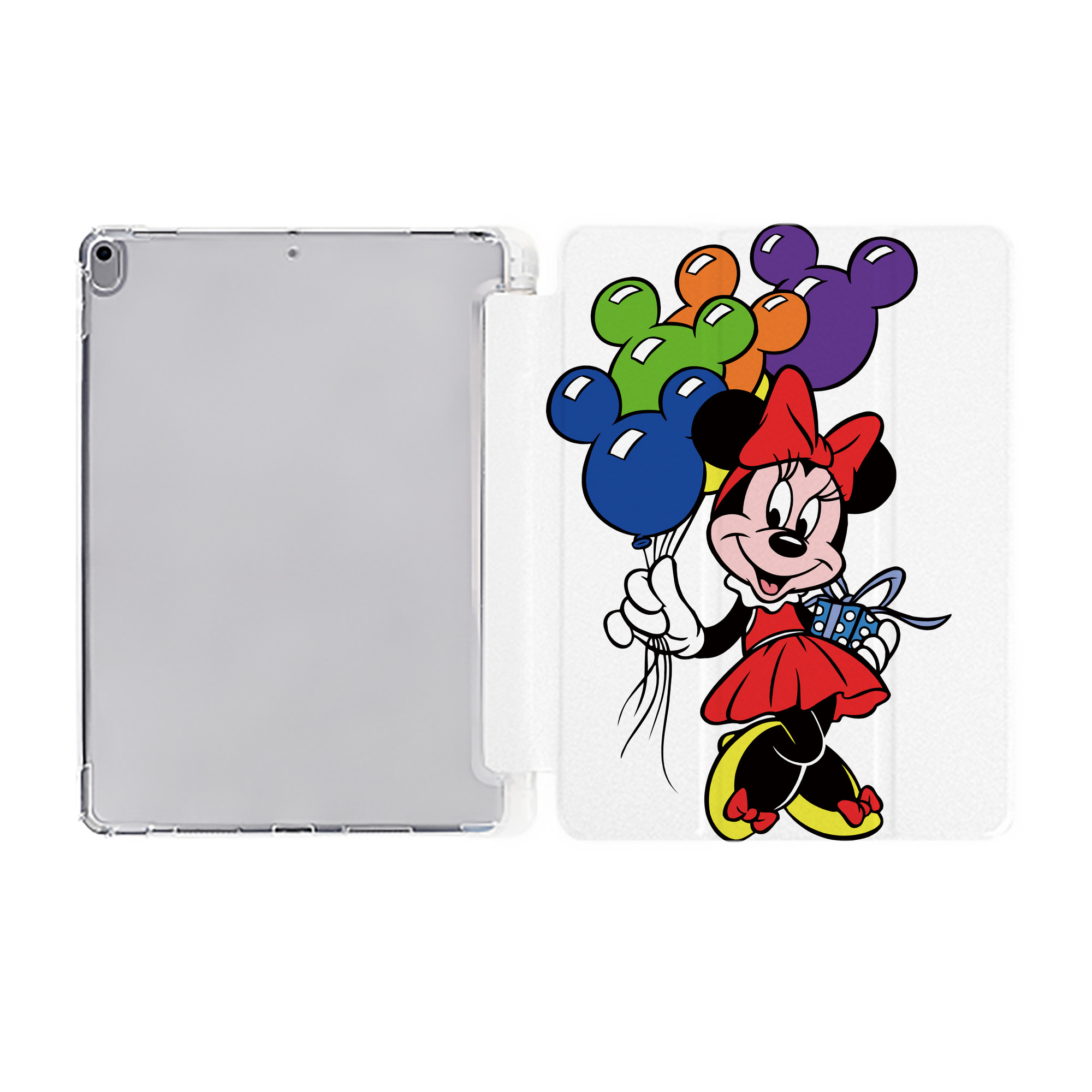 （画像用） ミッキーマウス Mickey Mouse IPad ケース ペン収納付き 三つ折りスタンド PUレザー×シリコン 対応機種9.5/10.5/10.9インチ